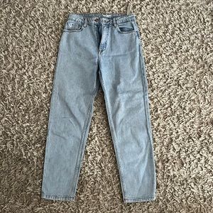 Zara High Rise Straight Leg Jeans